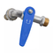 Bibcock en laiton de Logo Customization Handle Water Irrigation de levier bleu verrouillable