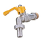 Valve de Bibcock en laiton d'OEM de soutien de robinet d'eau avec le robinet lourd jaune de jardin de poignée de fer